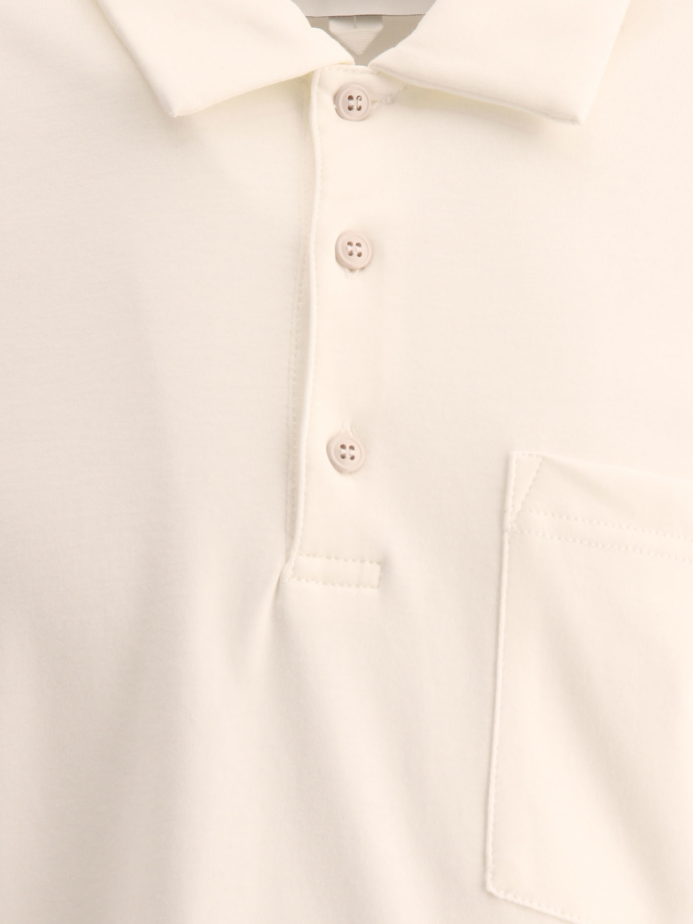 LARDINI White Polo shirt with chest pocket